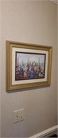 Glynda Turley ornate framed matted flower print,