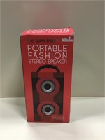 Red & Black Portable Stereo Speaker
