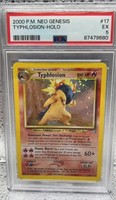 2000 P.M. Neo Genesis Typhlosion- HOLO PSA 5