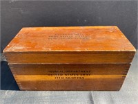 Vintage US Army wooden box