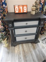 Gray and Blue Night Stand
