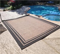 Nice Large Brown And Black Outdoor Rug