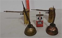 Four oil cans