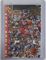 1992 Upper Deck In Your Face Michael Jordan Card