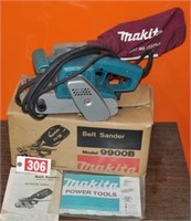 Working Makita 9900B, 3"x21" belt sander, dustless