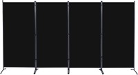 CHOSEN 4 Panel Folding Screen  6FT  Black