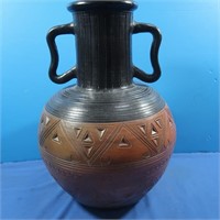 Vintage Hand Carved Potter Urn-2 Handles