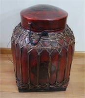 Vintage Thailand Rice Seed Basket-Lacquered