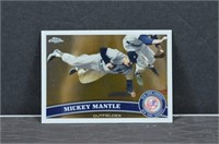 2011 Topps Chrome Mickey Mantle Card