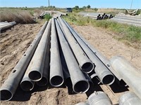 Hastings 8" Aluminum Gated Pipe 13 Joints 30' Long
