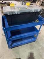 Blue Metal Shop Tool Cart (16"x30"x30" High)