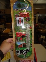 5" X 17" METAL THERMOMETER - IH FARMALL