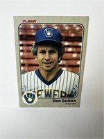 1983 Fleer Hof Don Sutton Card