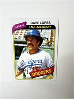 1980 Topps Davey Lopes Card