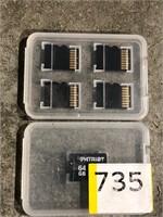 5 Patriot 64GB SD Cards