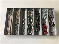 Tray Lot of Costume Jewlery.