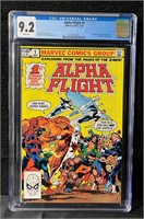 Alpha Flight 1 CGC 9.2 1st app Keys