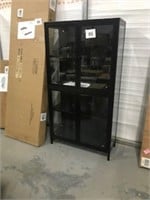 Storage Cabinet adjustable shelves glass doors
