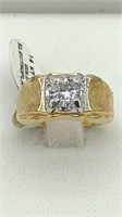 LINDENWOLD 14K HGE Gold Ring Cubic Zirconia Size