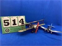 Pair of Die Cast Model Airplanes