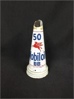 Mobiloil BB 50 oil bottle tin top