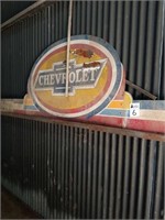 Chevrolet Body Shop Metal Sign