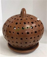 Very nice gourd pottery candle luminary