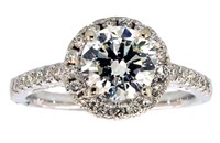 14k Gold 1.94 ct Round Brilliant Lab Diamond Ring