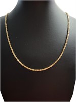 14kt Gold Rope Twist 30" Necklace