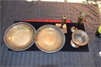 Box Lot of Sterling Bowls and Vases, 660g