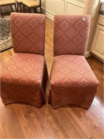 2- padded sitting chairs