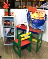 Kid's Wooden Table and Chair
