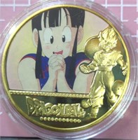 Dragon Ball Z super 24K gold-plated coin