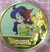 Dragon Ball Z super 24K gold-plated coin