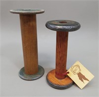 2 Rustic 1867 Candle Co, Olde Bobbin Candle Holder