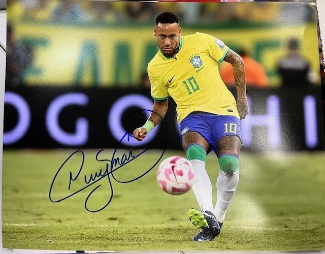 Neymar Signed 11x14 with COA