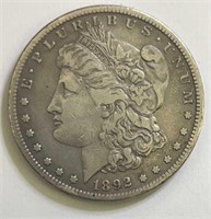 1892S Morgan Silver Dollar KEY DATE