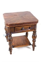 Custom Oak Spindle Legs Parlor Table