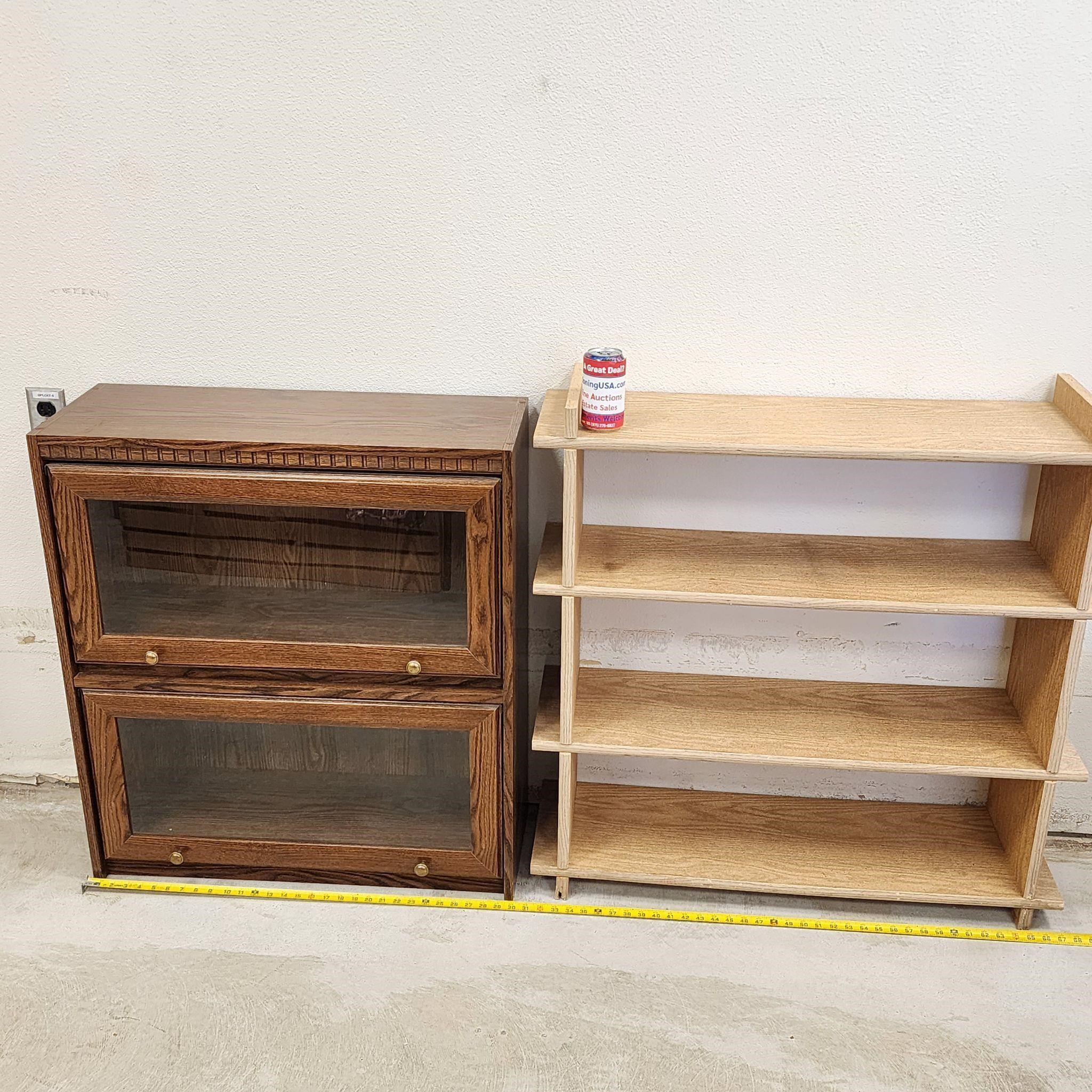 2 Bookcase Bookshelf Display Lawyer Style