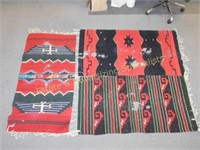 Three Native American Patterned Rugs