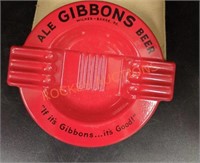 Vintage Ale Gibson beer advertising ashtray