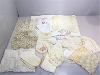 Vintage Embroidered Linens and Doilies