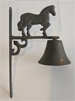 VTG MID CENTURY CAST IRON HORSE DINNER BELL