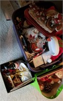 Tote, Bag & Box of Christmas Decor