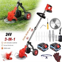 E9948  PRAXO 3-in-1 Weed Wacker + Wheels