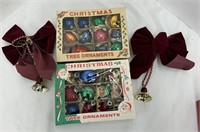 2 Boxes of 12 Vintage Christmas Tree Ornaments