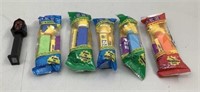 (6) PEZ Dispensers (5) in package