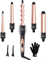 5 in 1 Curling Iron Wand Set, Ohuhu Upgrade