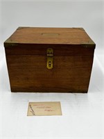Beautiful wooden vintage box heavy