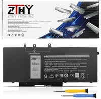 ZTHY 68Wh GJKNX Battery Replacement for Dell Latit